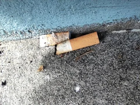 Cigarette butt Stock Photos