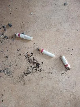 Cigarette butt Stock Photos