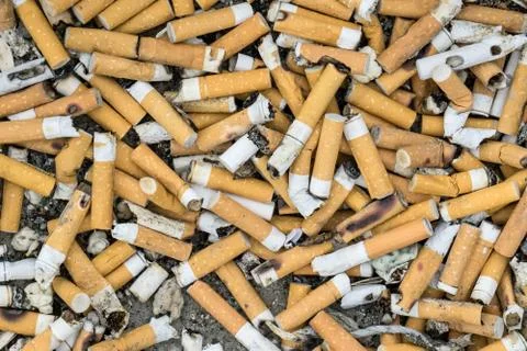 Cigarette Butts Stock Photos