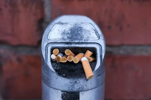Cigarette butts Stock Photos