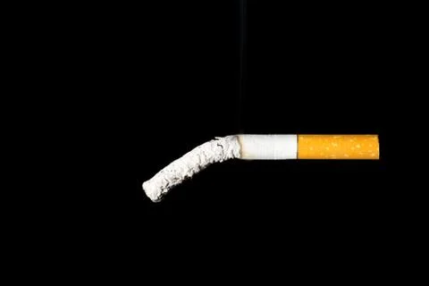 The cigarette end is breaking down Stock Photos