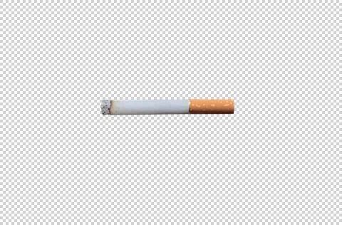 Cigarette extracted on transparent background. Alpha Stock Photos