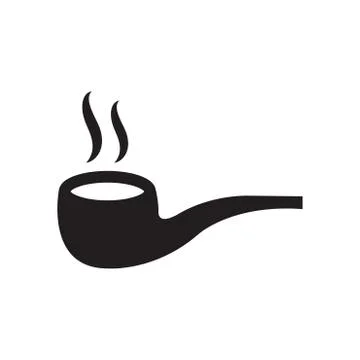 Cigarette flat icon Stock Illustration