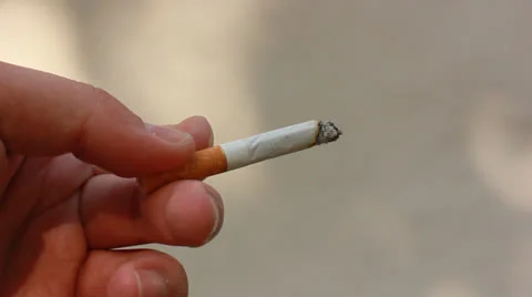 Cigarette in hand Video stock 23096717