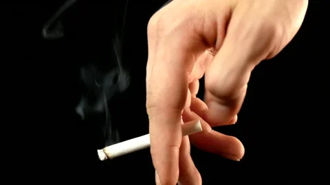 Cigarette in hand Stock Footage 169523467