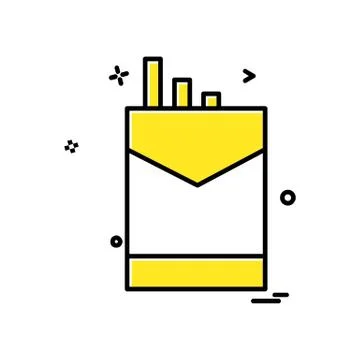 Cigarette icon design vector Stock Illustration