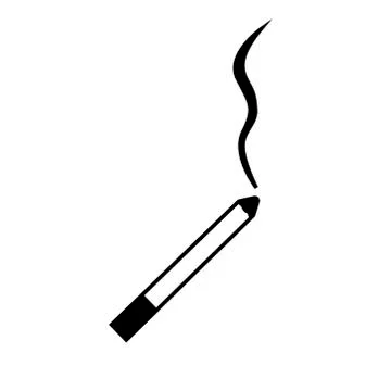 Cigarette icon in simple style. isolated vector illustration Stock Illustration