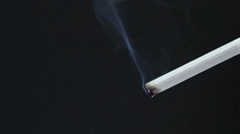Cigarette isolated on black background _1 Stock Footage 8519579