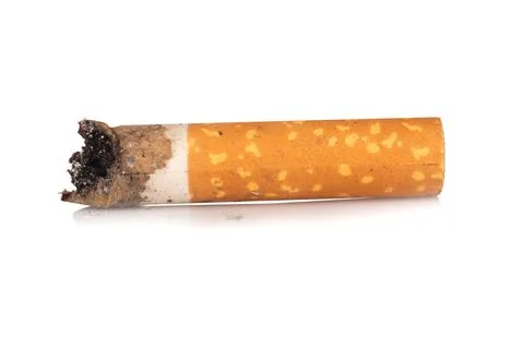 Cigarette isolated on white background 스톡 사진