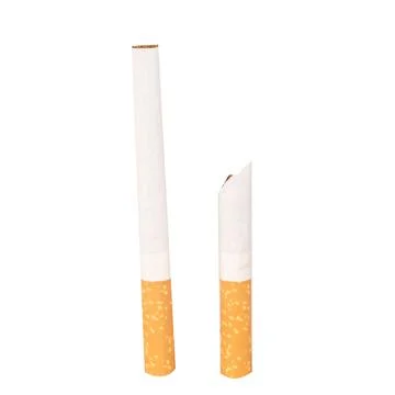 Cigarette isolated on white background Stock Photos