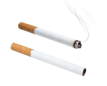Cigarette isolated on white. Clipping path Stock-Fotos