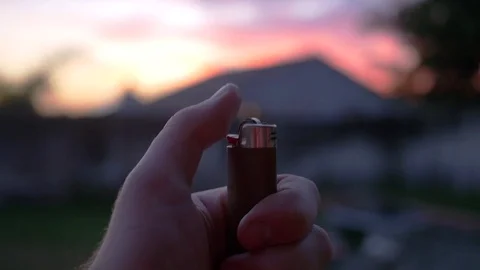Cigarette Lighter 4K Stock Footage 75884630