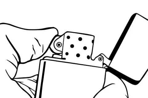 Cigarette lighter Stock Illustration