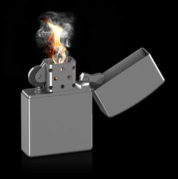 The cigarette lighter Stock Illustration
