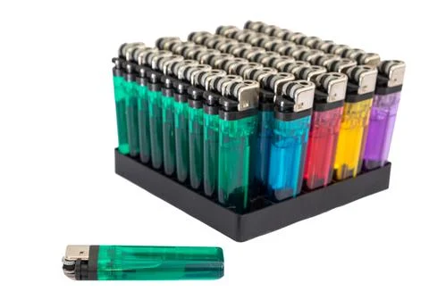 Cigarette lighter set sort Stock Photos