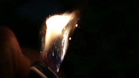 Cigarette lighter slow motion Stock Footage 122225702