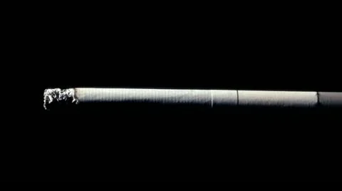 Cigarette macro addicted smoke tobacco nicotine health inhale timelapse Stock Footage