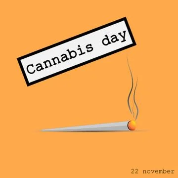 Cigarette with marijuana. Stock Illustration