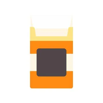 Cigarette pack with empty space for health warning Stock Illustration