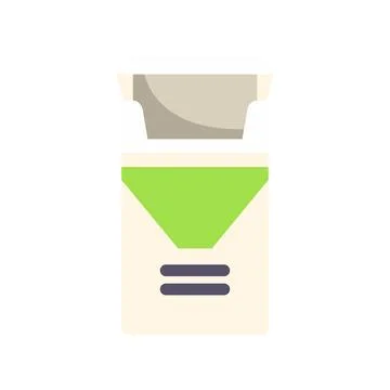 Cigarette pack icon representing smoking or nicotine addiction Stock Illustration