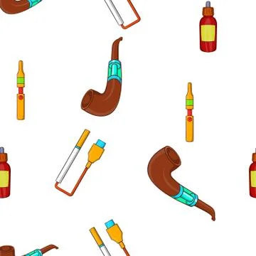 Cigarette pattern, cartoon style 스톡 일러스트