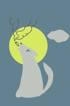 Cigarette pollution concept Stock Illustration