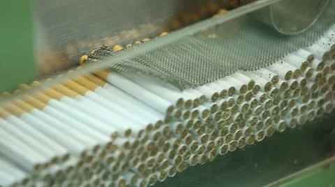 Cigarette production Video stock 61175489