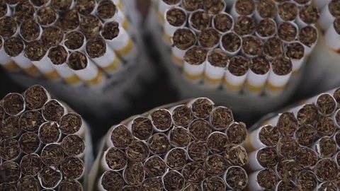 Cigarette production Stock Footage 71515490