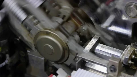 Cigarette production machine unit Video stock 169633539