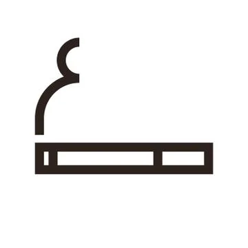 Cigarette sign Stock Illustration