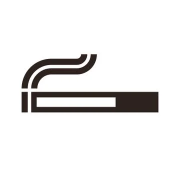 Cigarette sign Stock Illustration