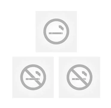 Cigarette signs Stock Illustration