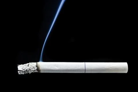 Cigarette smoke cigarette butt Stock Photos