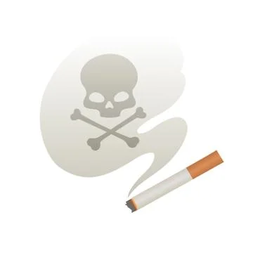 Cigarette smoke Stock Illustration