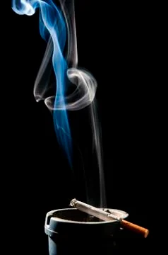 Cigarette smoke Stock Photos