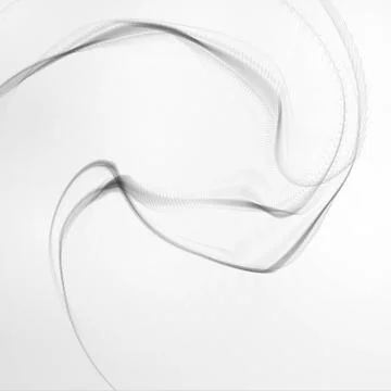 Cigarette smoke waves Stock Illustration