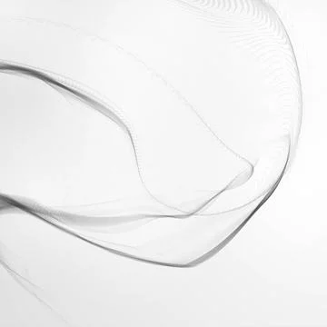 Cigarette smoke waves Stock Illustration