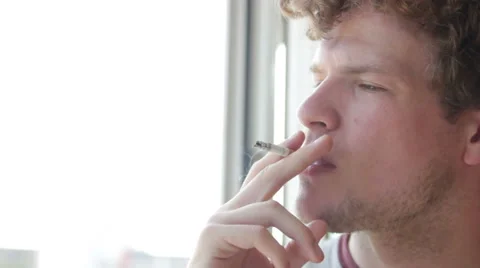 Cigarette smoking Stock Footage 40624994