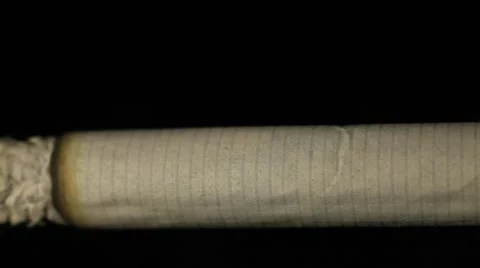 Cigarette smolders until the end Stock Footage 54707530