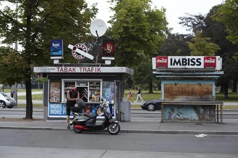 Cigarette Stall by roadside Stock Photos