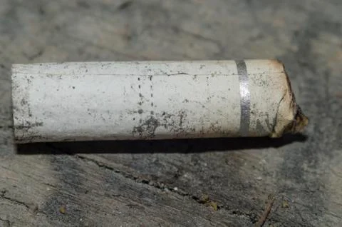 Cigarette Stub Macro Stock Photos