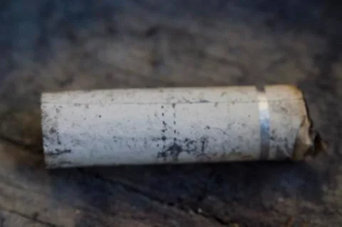 Cigarette Stub Macro Stock Photos