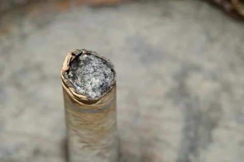Cigarette Stub Macro Stock-Fotos