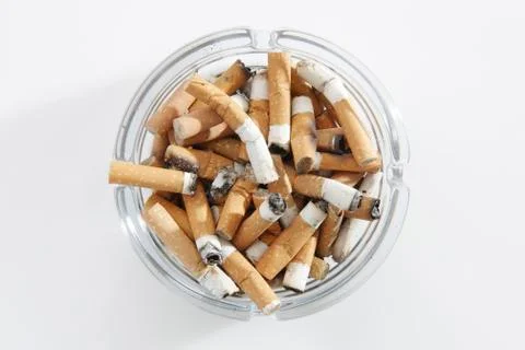 Cigarette stubs Stock Photos