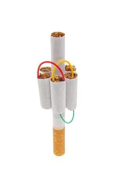 Cigarette terrorist Metaphor Foto stock