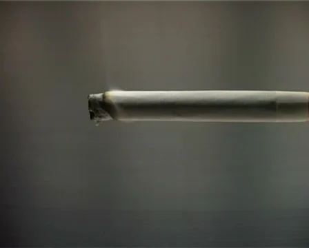 Cigarette time lapse side view Stock Footage