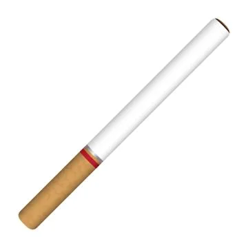 Cigarette vector on a white background Stock Illustration
