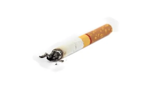 Cigarette on white background Foto stock