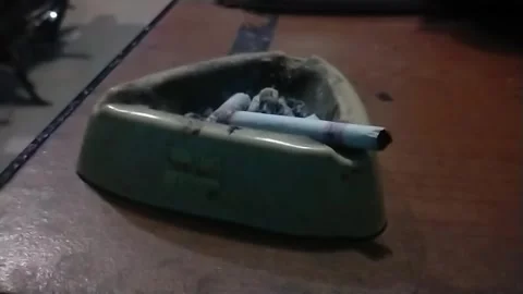 Cigarettes and Ashtray Stock Footage 242606577