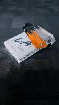 Cigarettes and lighters Stock Photos